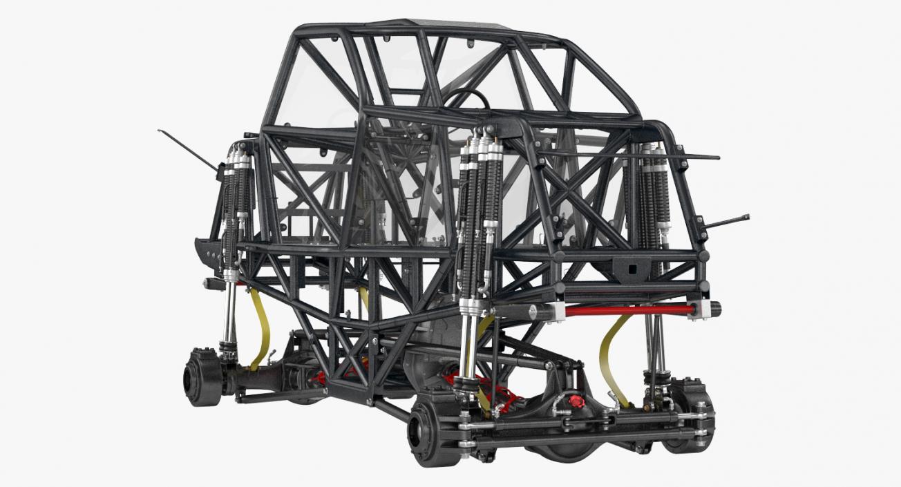 3D Monster Truck Bigfoot Frame and Chasis model