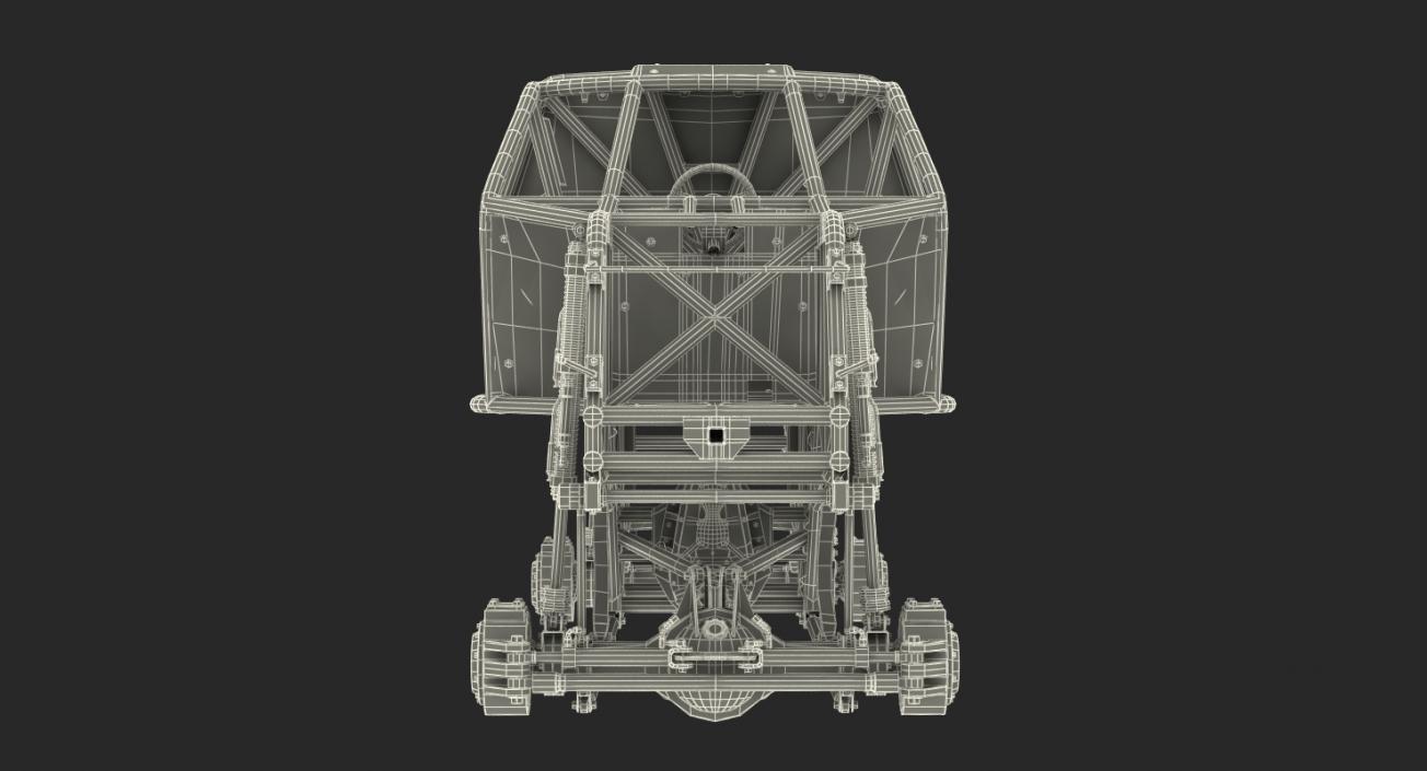 3D Monster Truck Bigfoot Frame and Chasis model