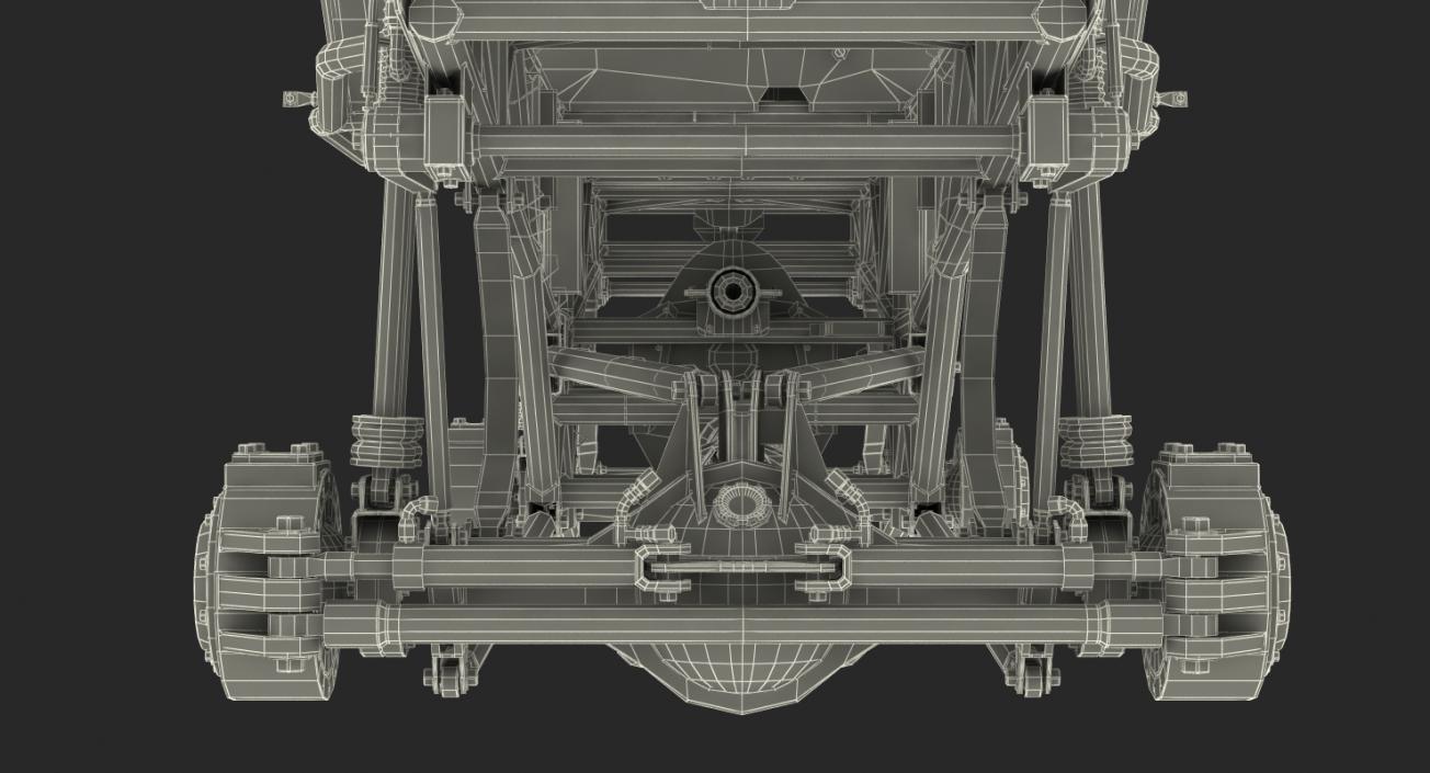 3D Monster Truck Bigfoot Frame and Chasis model