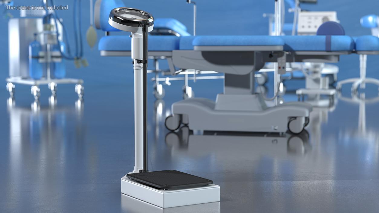 3D Height Measuring Rods with Physician Scales Collection 2