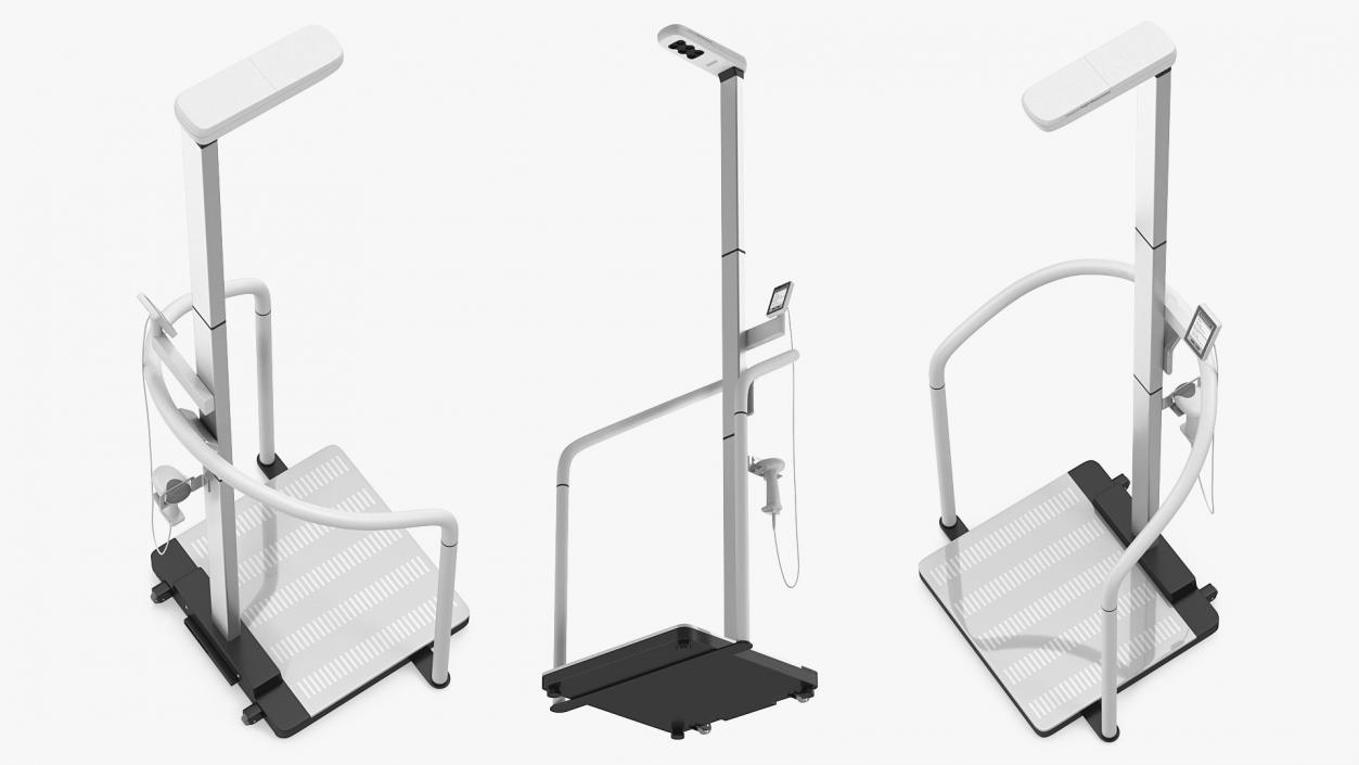 3D Height Measuring Rods with Physician Scales Collection 2