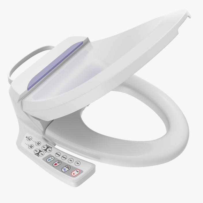 3D Elongated Smart Bidet Toilet Seat model