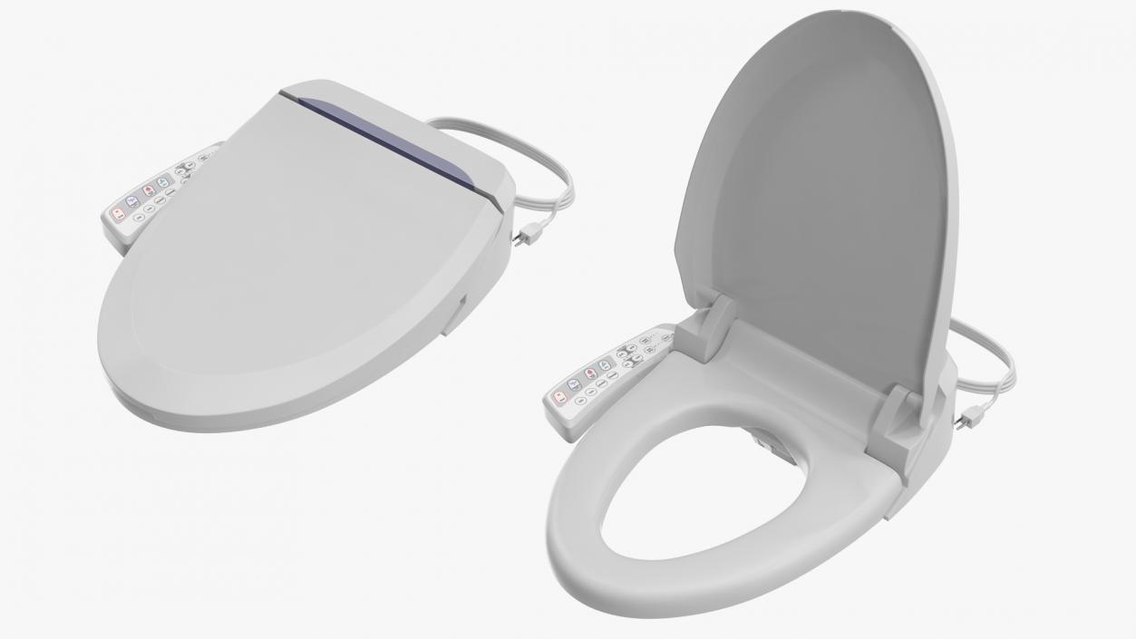 3D Elongated Smart Bidet Toilet Seat model