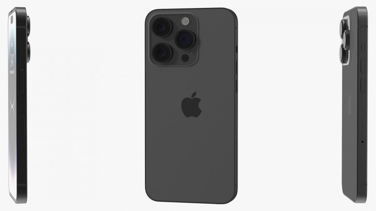 3D Apple iPhone 14 Pro Space Black