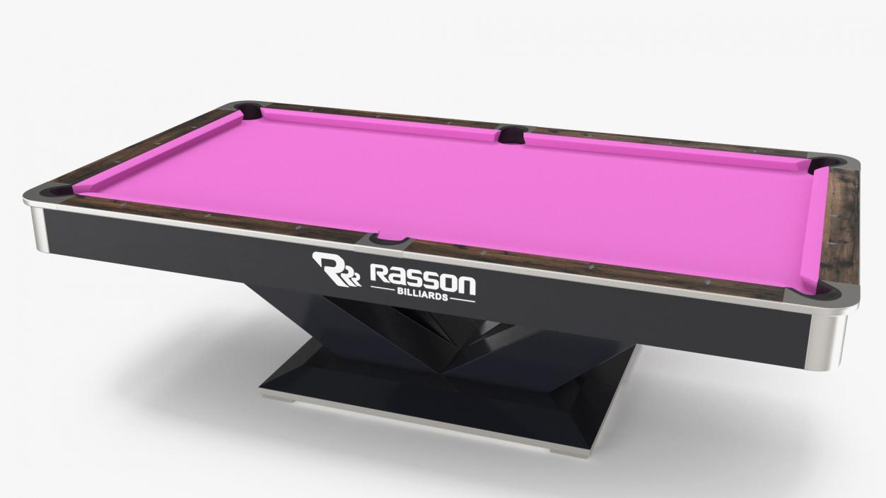 3D model Commercial Pool Table 9ft Rasson Fuchsia