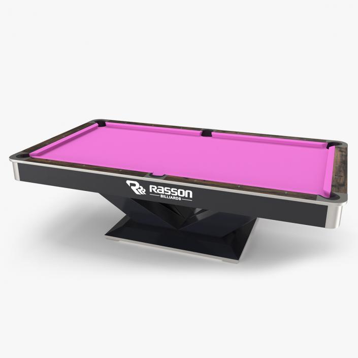 3D model Commercial Pool Table 9ft Rasson Fuchsia