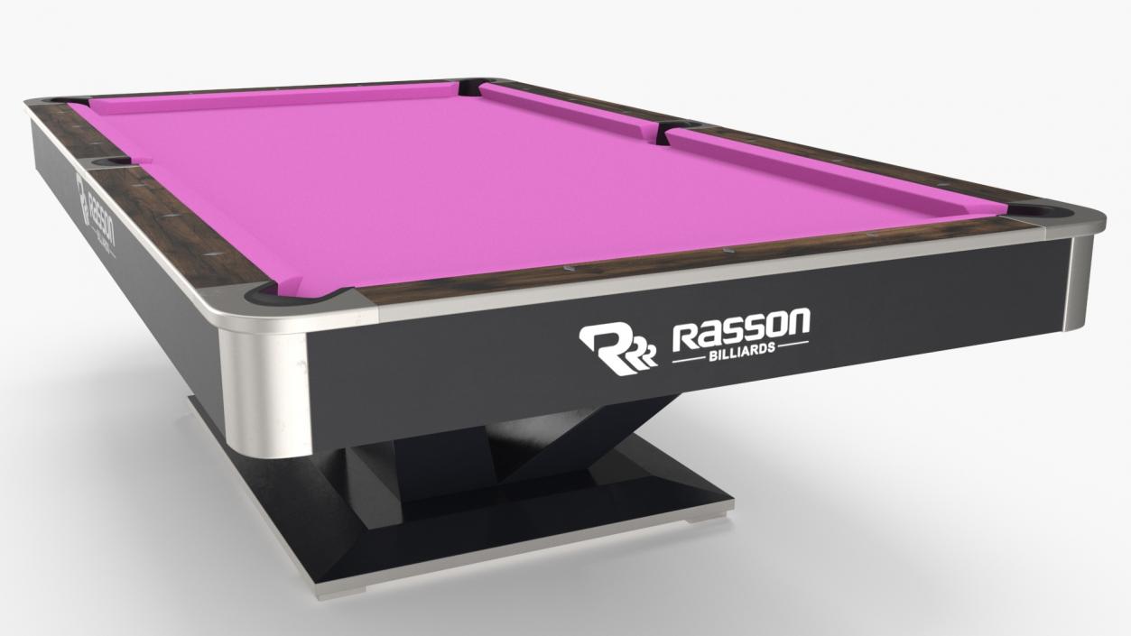 3D model Commercial Pool Table 9ft Rasson Fuchsia