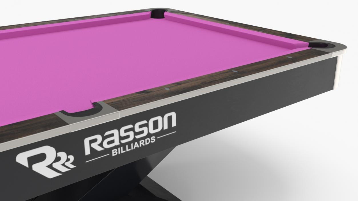 3D model Commercial Pool Table 9ft Rasson Fuchsia