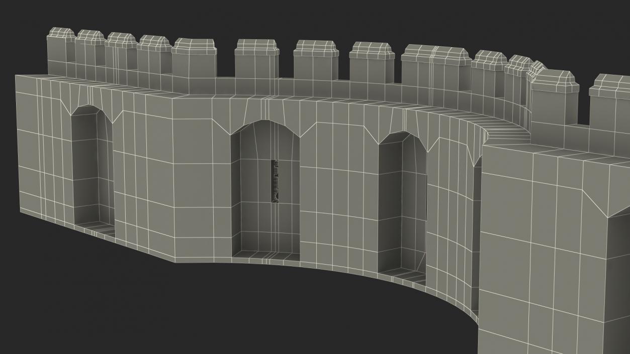 Old Stone Wall 3D model