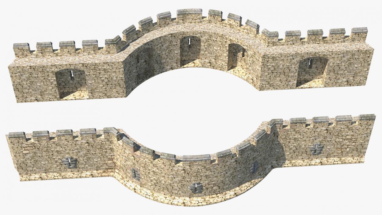 Old Stone Wall 3D model