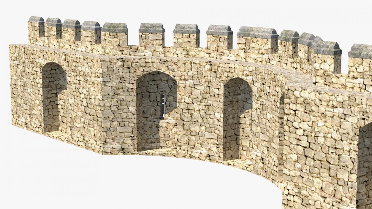 Old Stone Wall 3D model