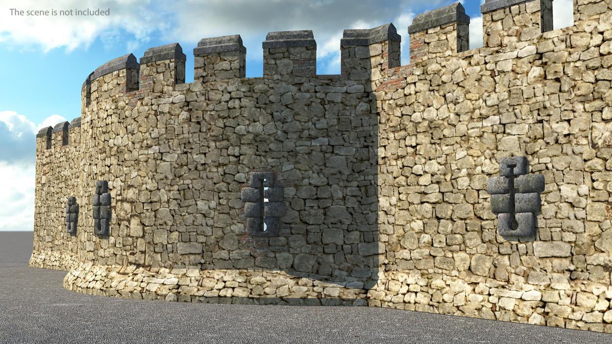 Old Stone Wall 3D model