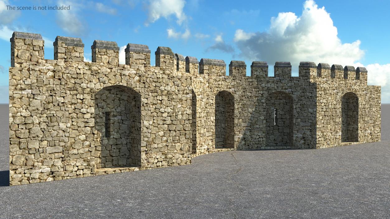 Old Stone Wall 3D model