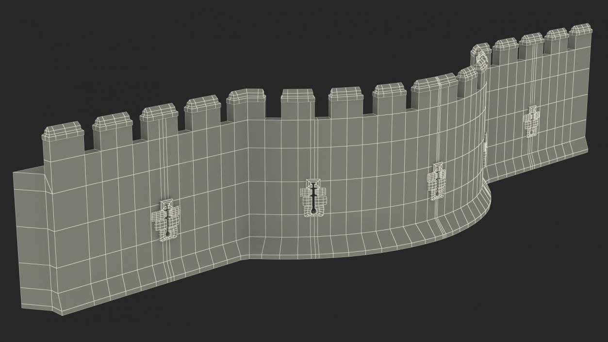 Old Stone Wall 3D model