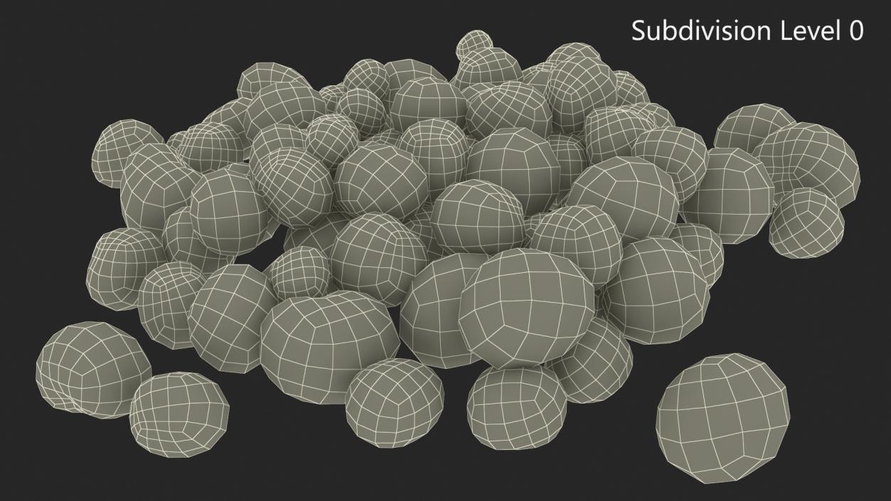 3D model Small Pile of Little Hail