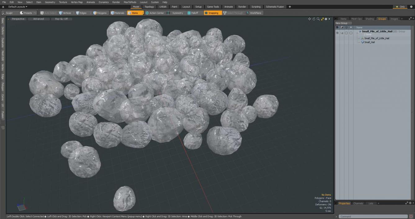 3D model Small Pile of Little Hail