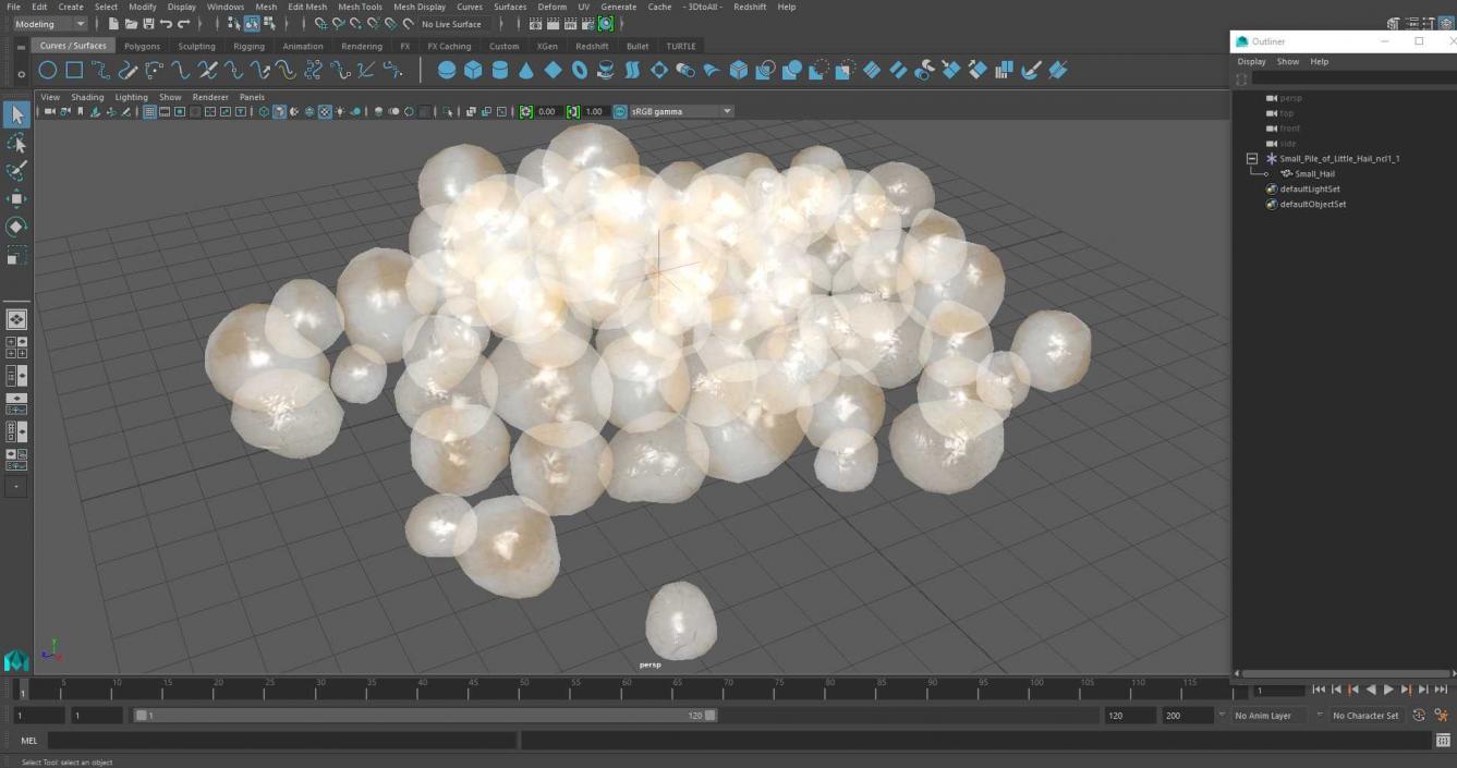 3D model Small Pile of Little Hail