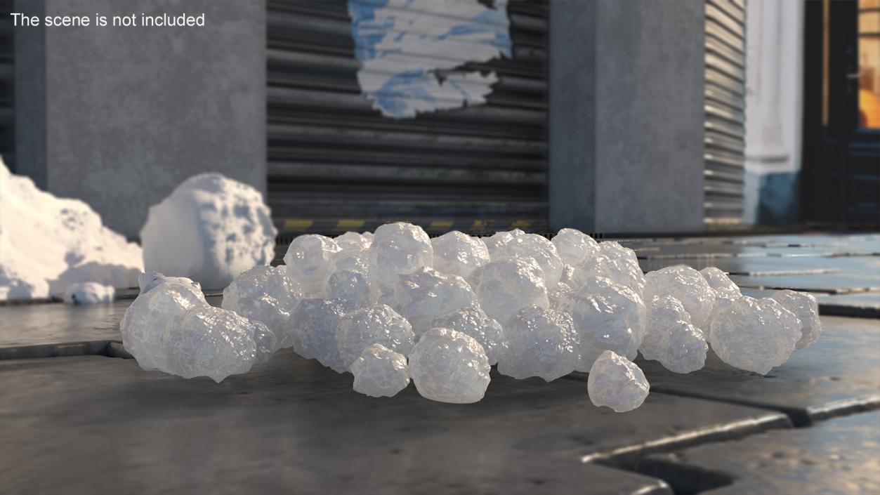 3D model Small Pile of Little Hail