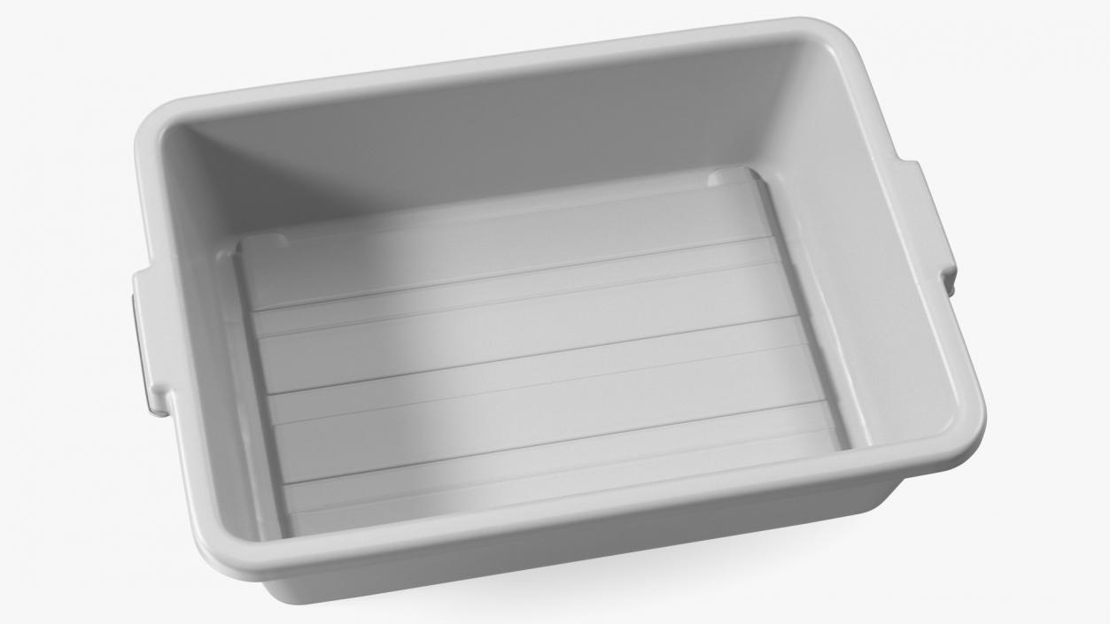 Large Grey Tote Tray Airport Security 3D