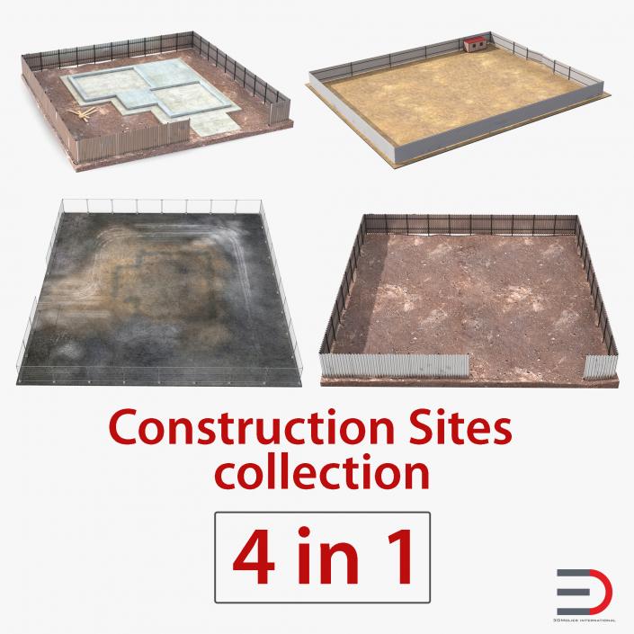 Construction Sites Collection 3D model