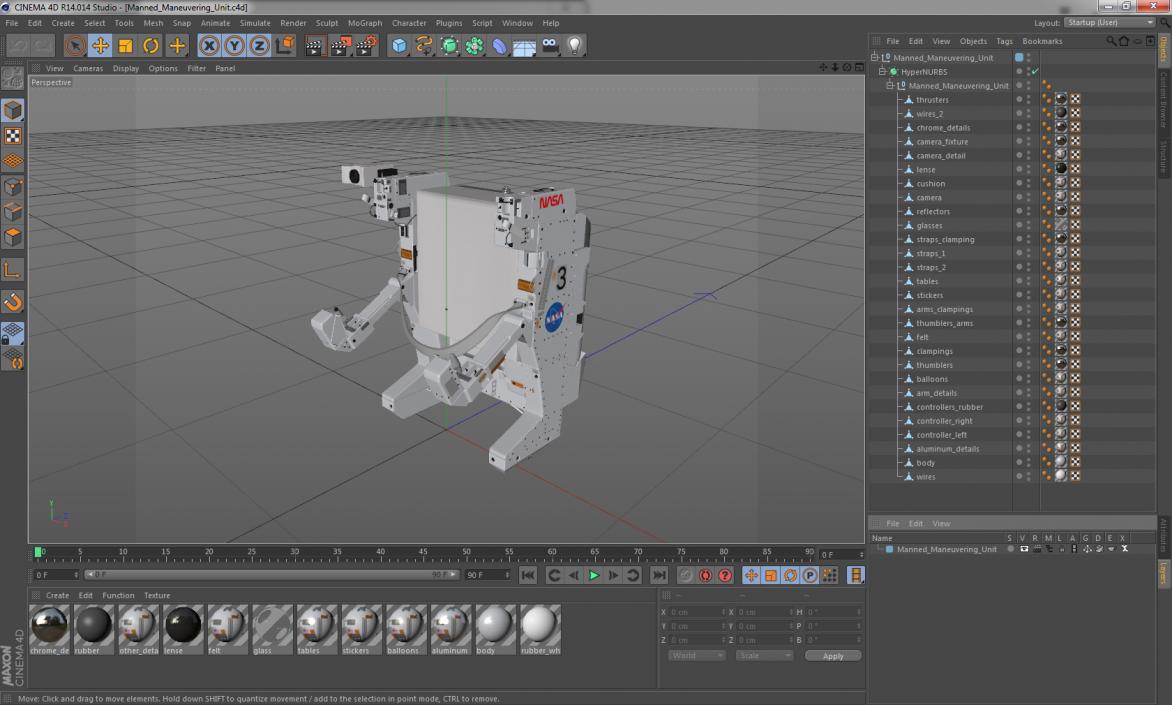 3D Manned Maneuvering Unit model