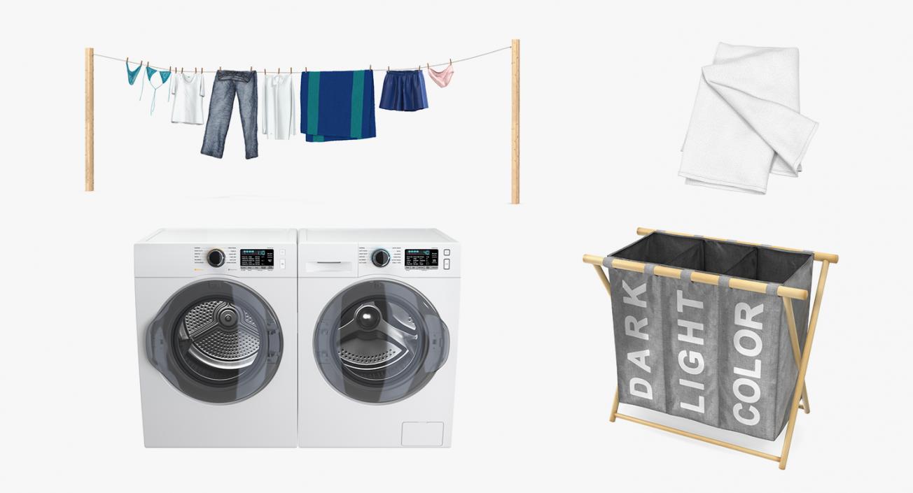 3D model Laundry Collection 3