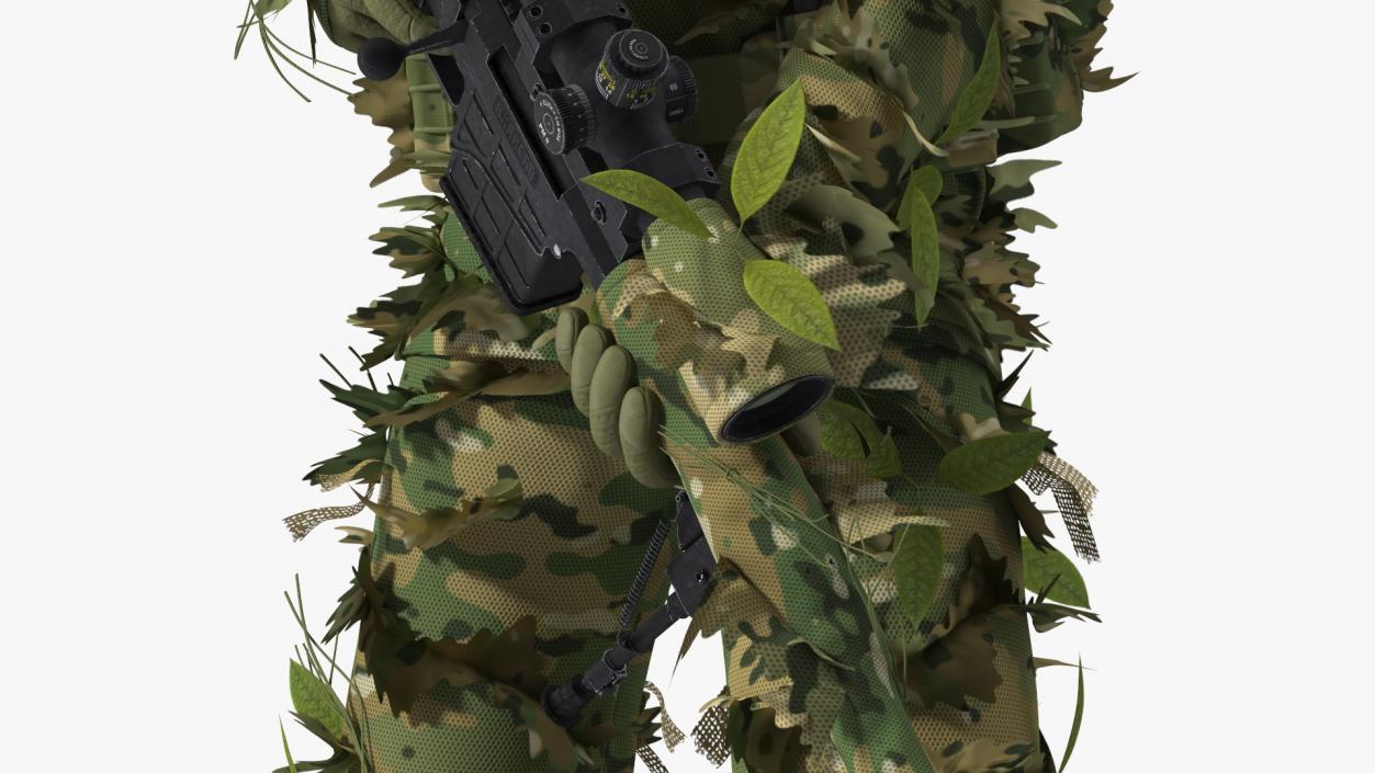 3D Soldier with Rifle model