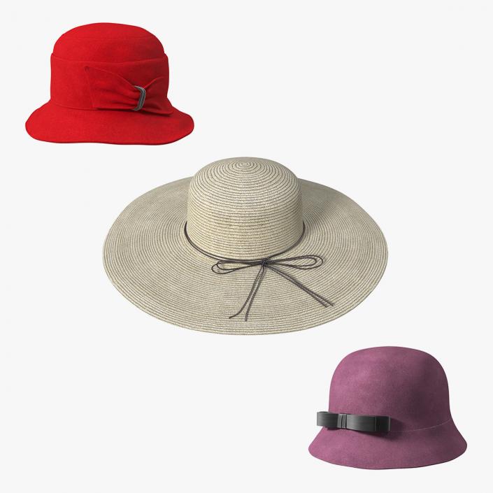 3D Women Hats Collection