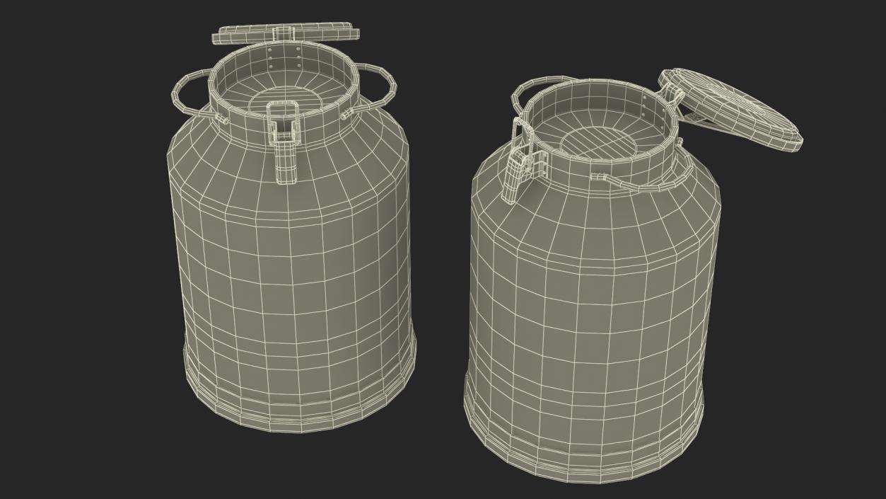 Mini Cow and Milk Bucket 3D model