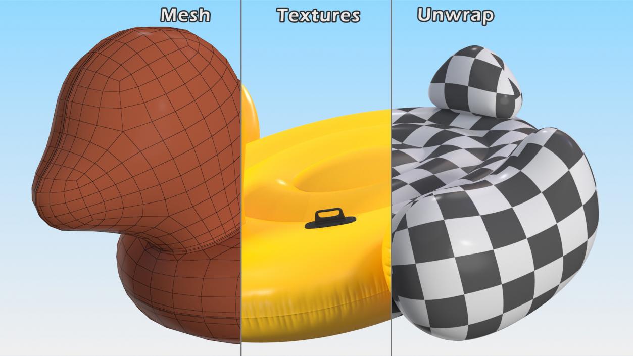 3D model Duck Island Float Pool Lounger