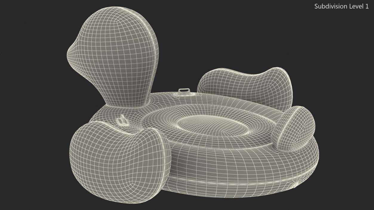 3D model Duck Island Float Pool Lounger