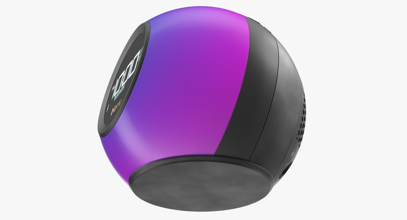 3D model iHome iBT29 Wireless Bluetooth Phaze Clock Radio Purple