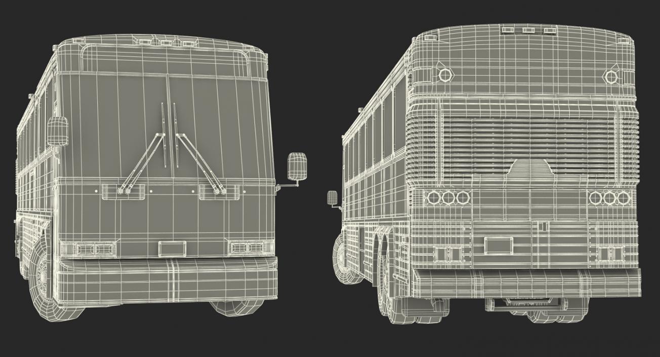 3D model Intercity Bus MCI D4500 Rigged