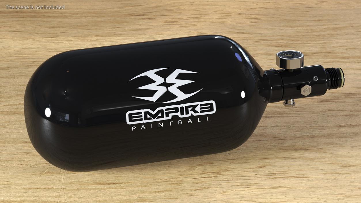 3D Empire Paintball Ultra 80Ci Carbon Hpa Tank model