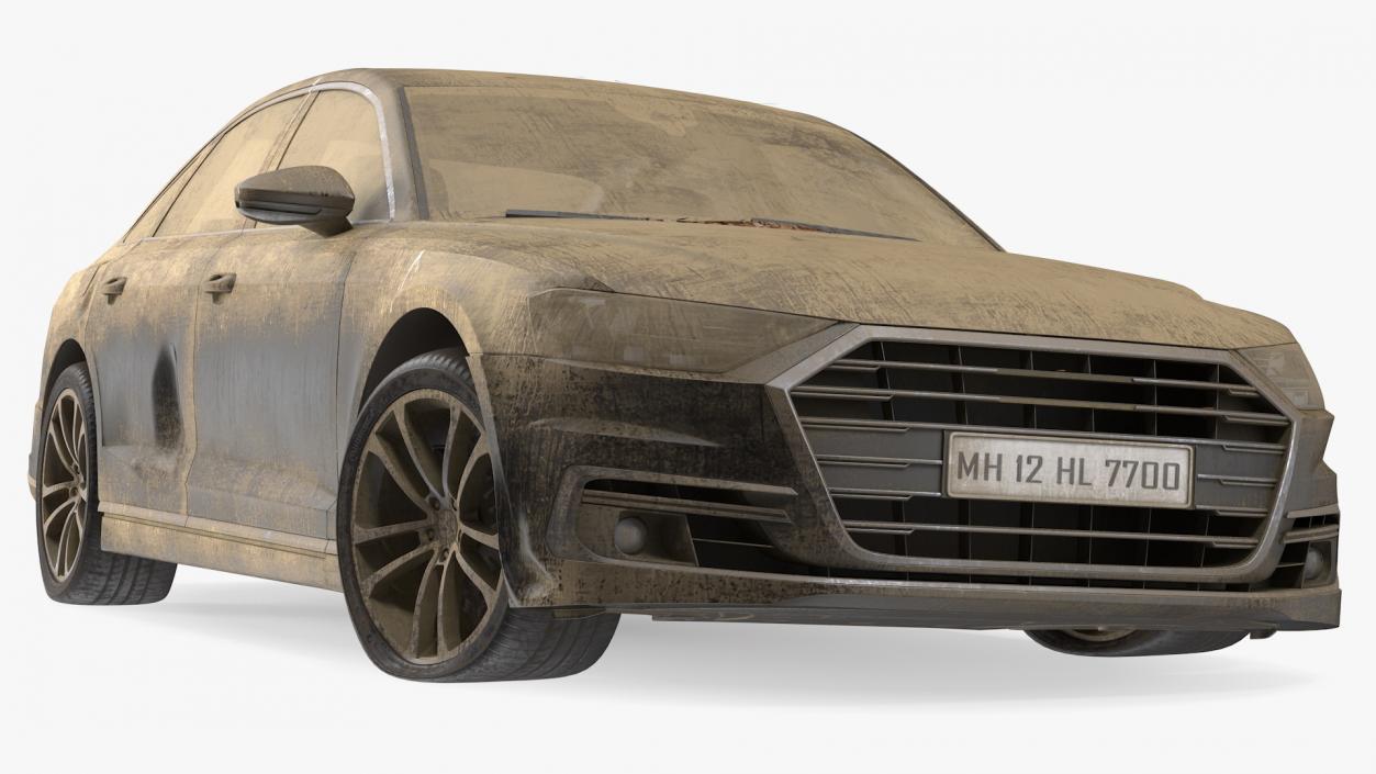 3D Abandoned Generic Car