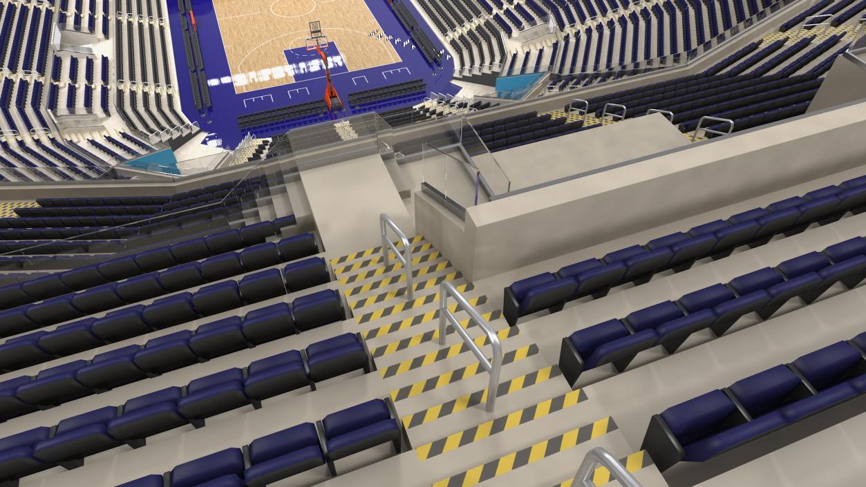 3D Basketball Indoor Arena model