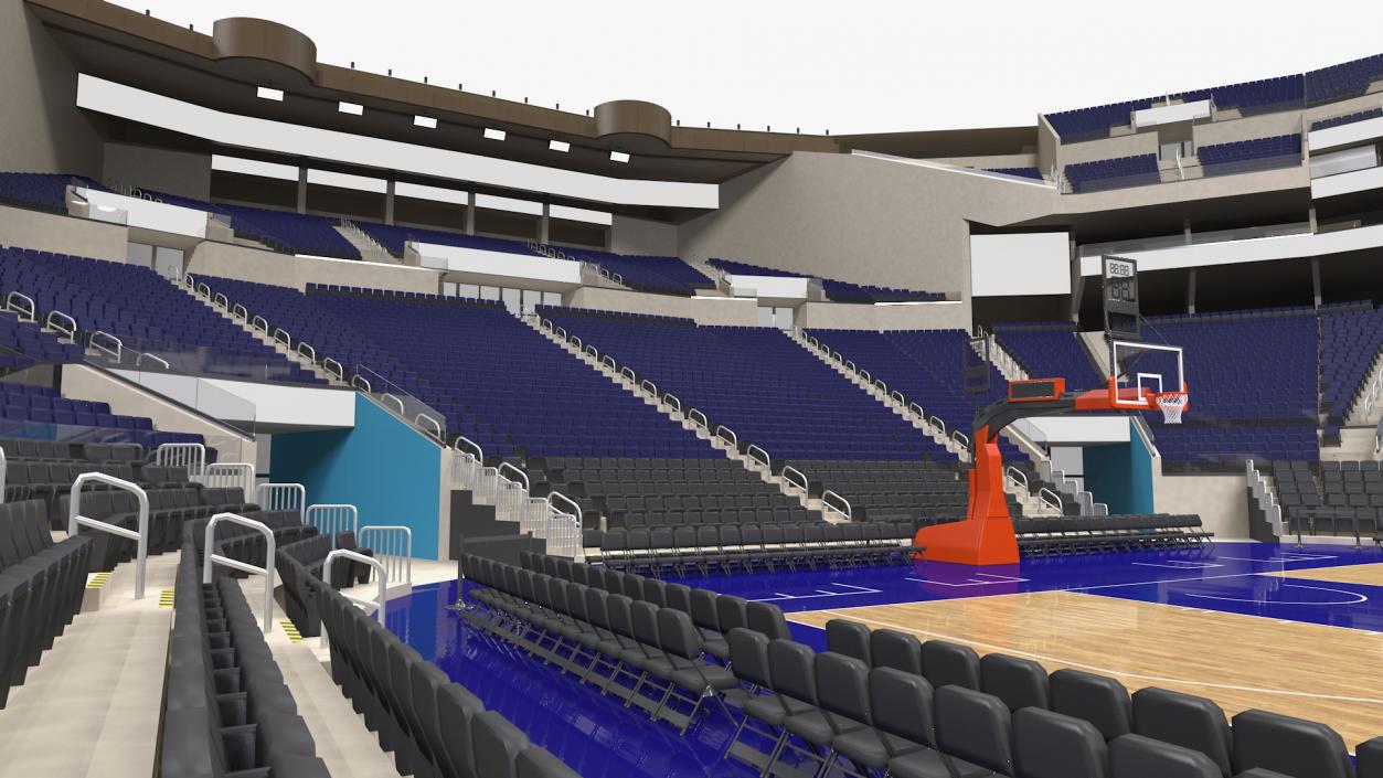 3D Basketball Indoor Arena model