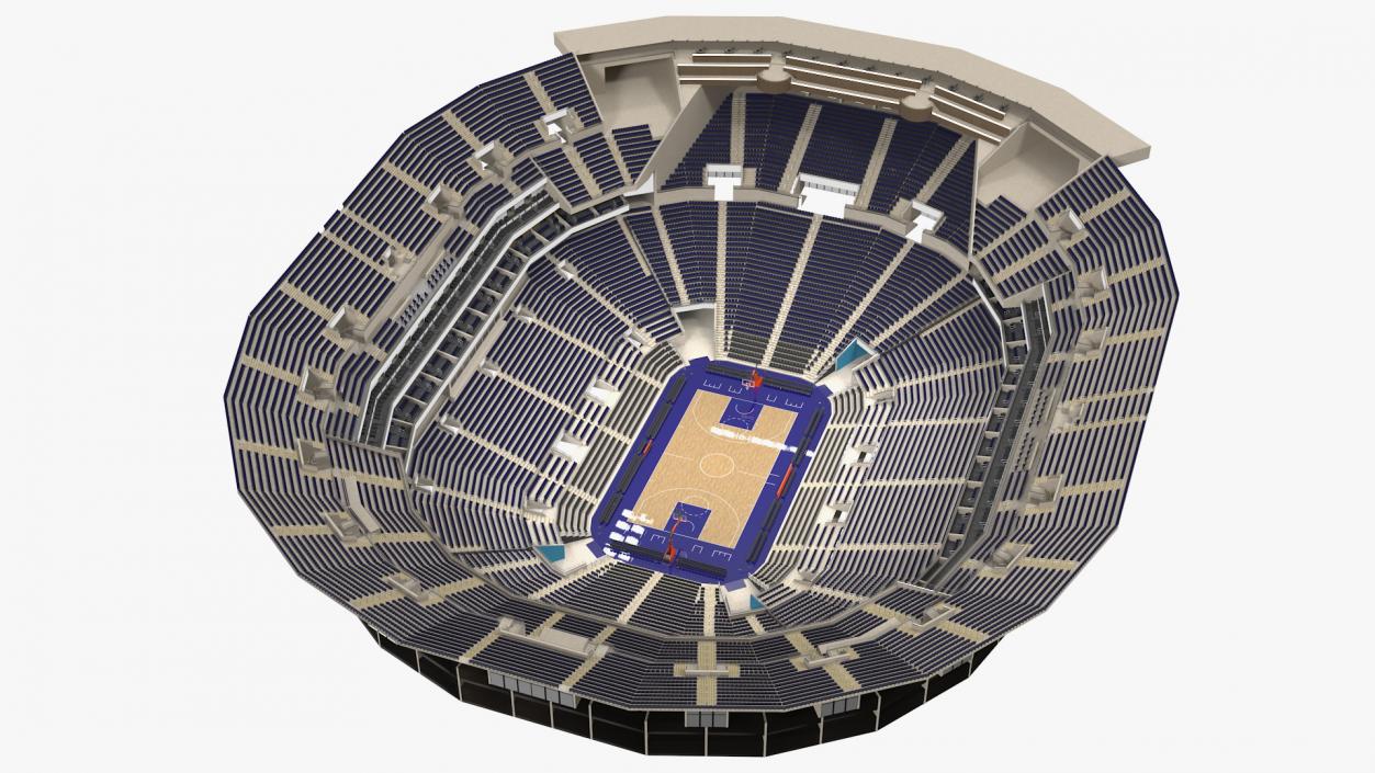 3D Basketball Indoor Arena model