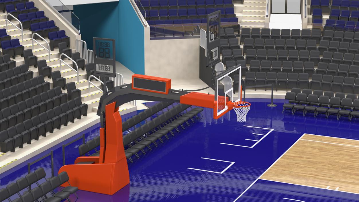 3D Basketball Indoor Arena model