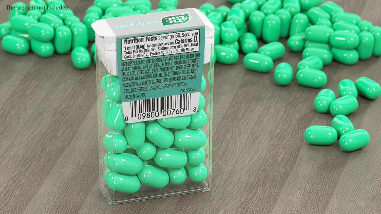 3D model Tic Tac Wintergreen Candy