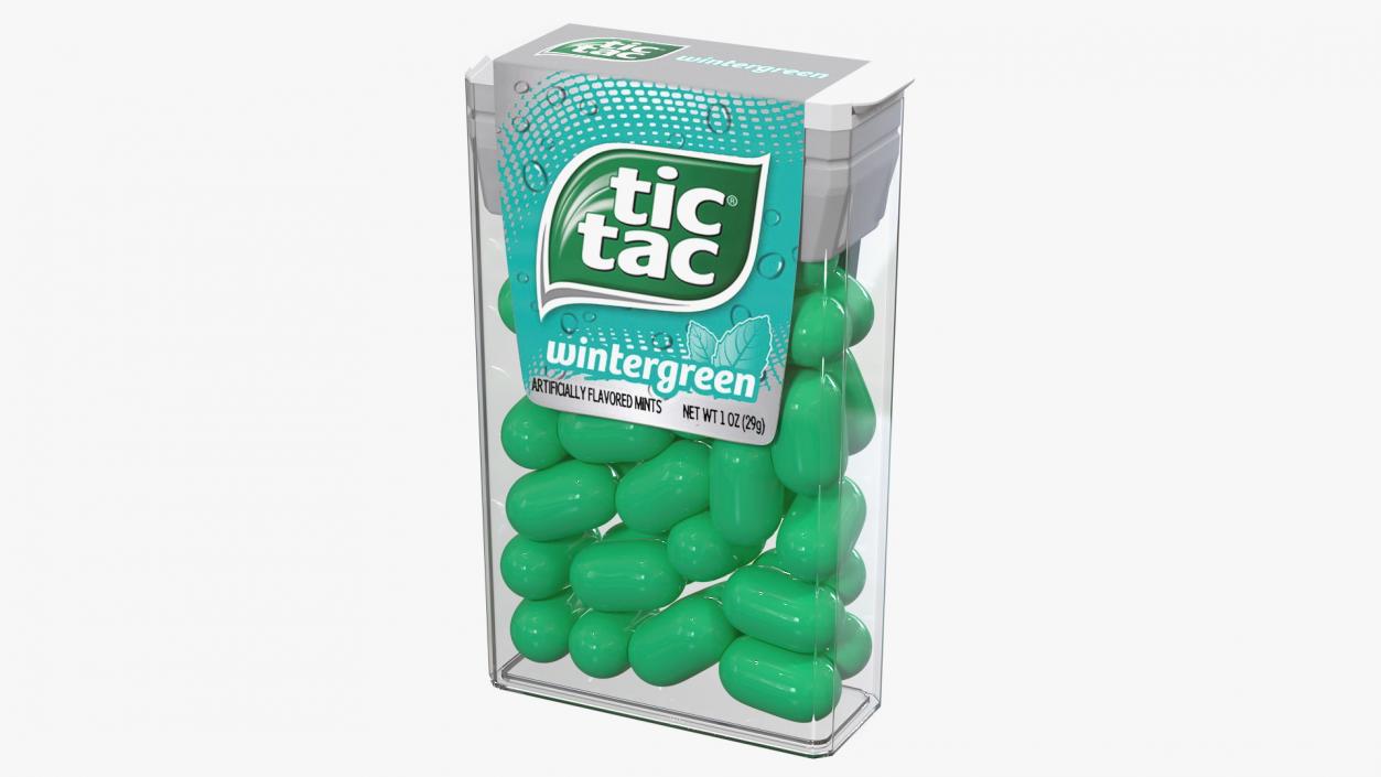 3D model Tic Tac Wintergreen Candy