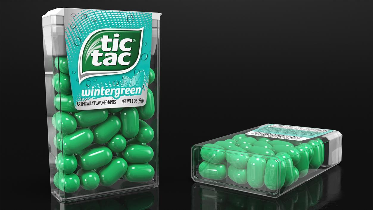 3D model Tic Tac Wintergreen Candy