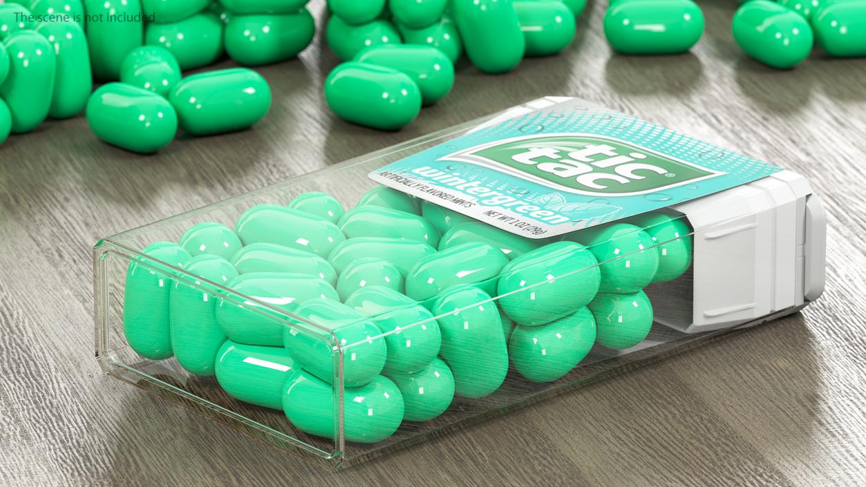 3D model Tic Tac Wintergreen Candy