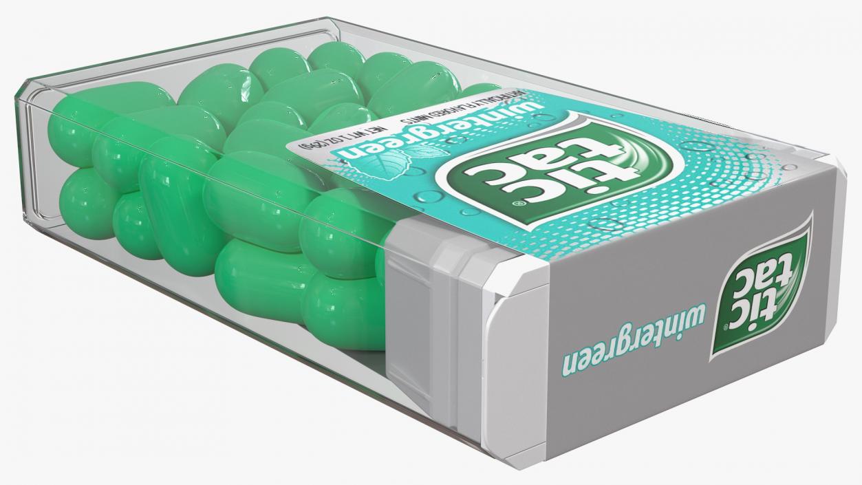 3D model Tic Tac Wintergreen Candy