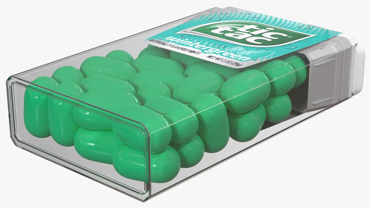 3D model Tic Tac Wintergreen Candy