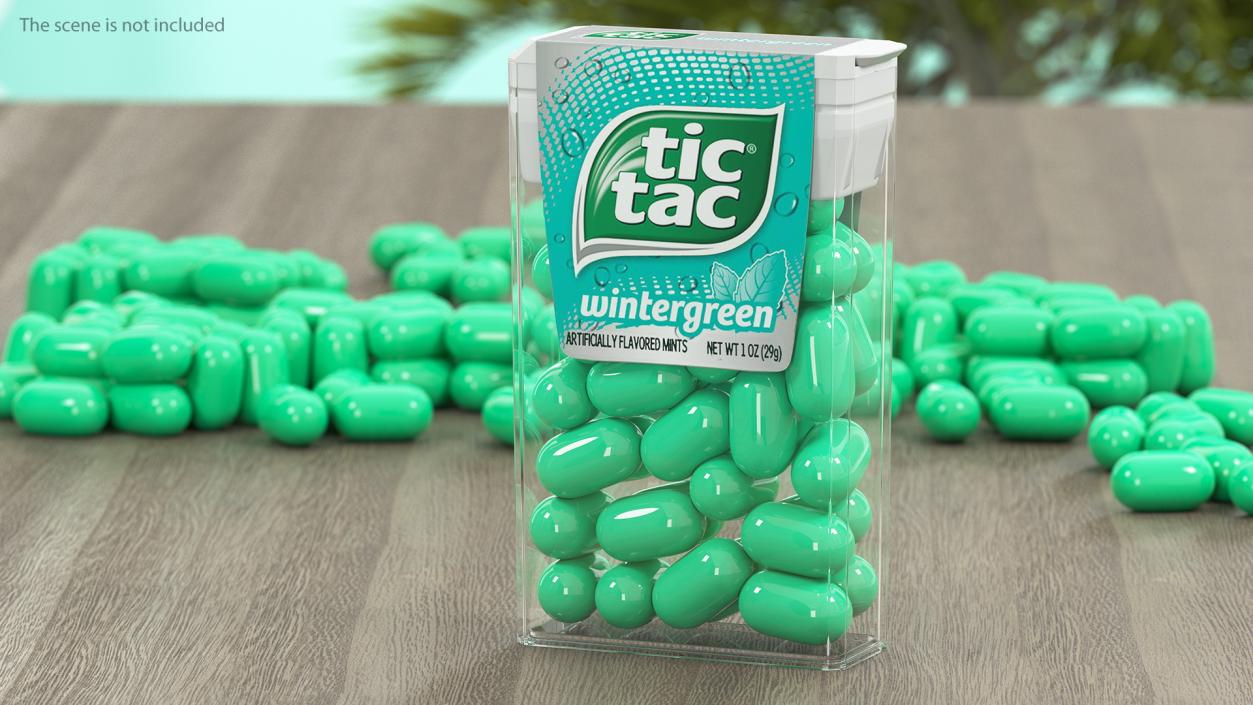 3D model Tic Tac Wintergreen Candy