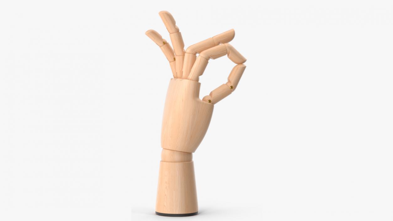 3D Light Wood Hand Rigged for Cinema 4D