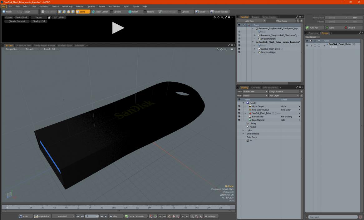 SanDisk Flash Drive 3D model