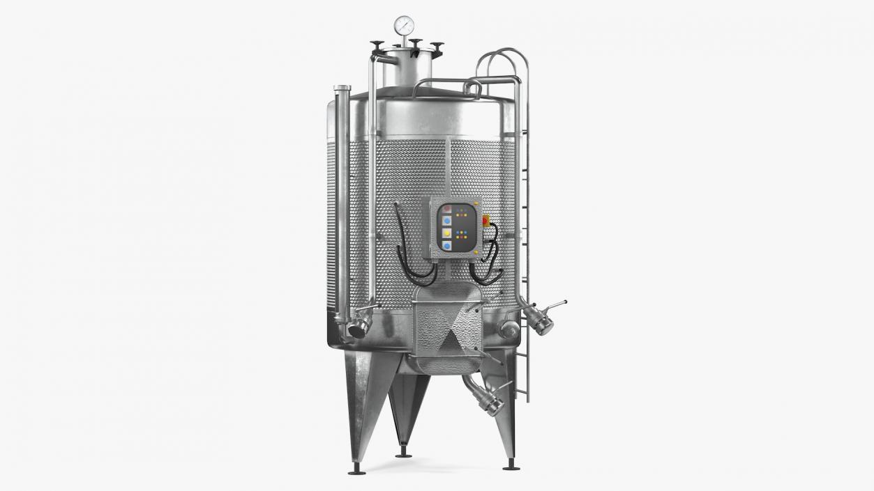 3D Stainless Steel Wine Fermentation Tank model