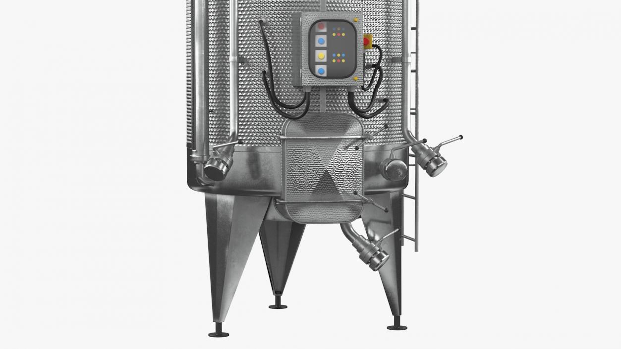 3D Stainless Steel Wine Fermentation Tank model